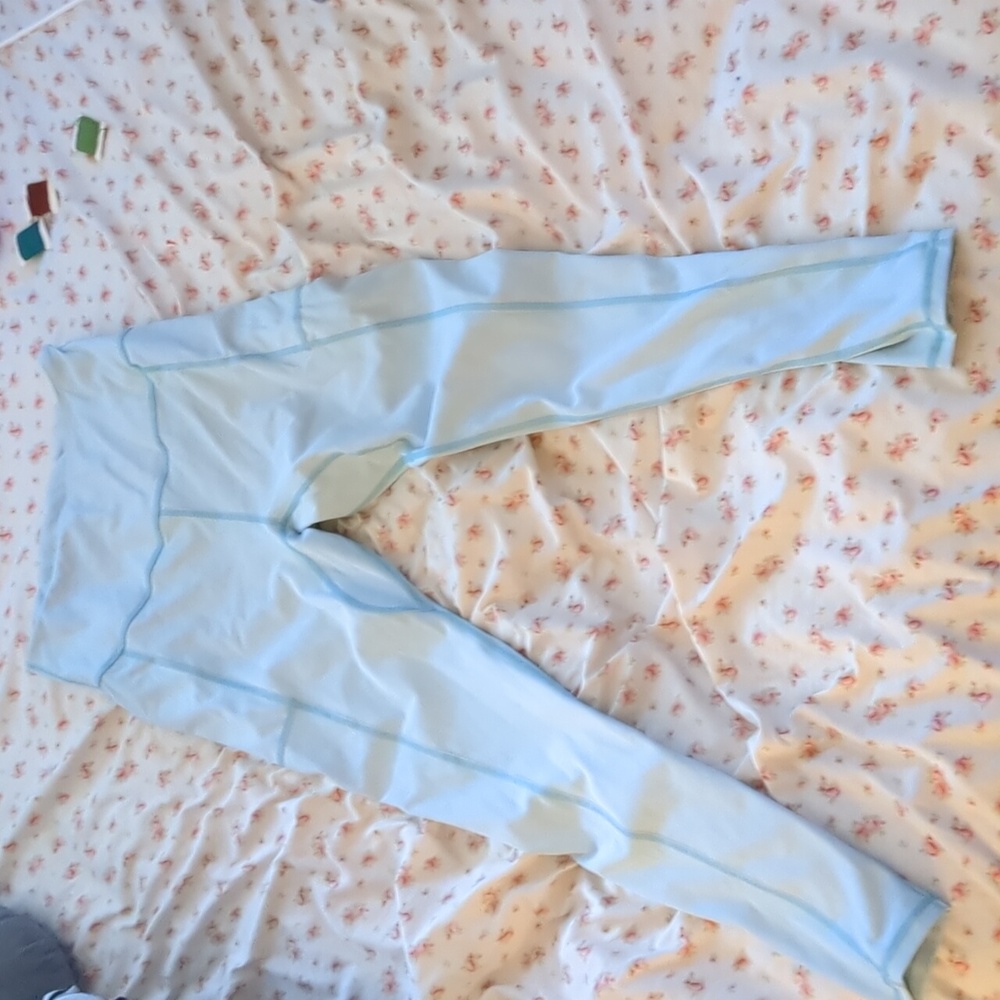 Women's blue leggings, size M